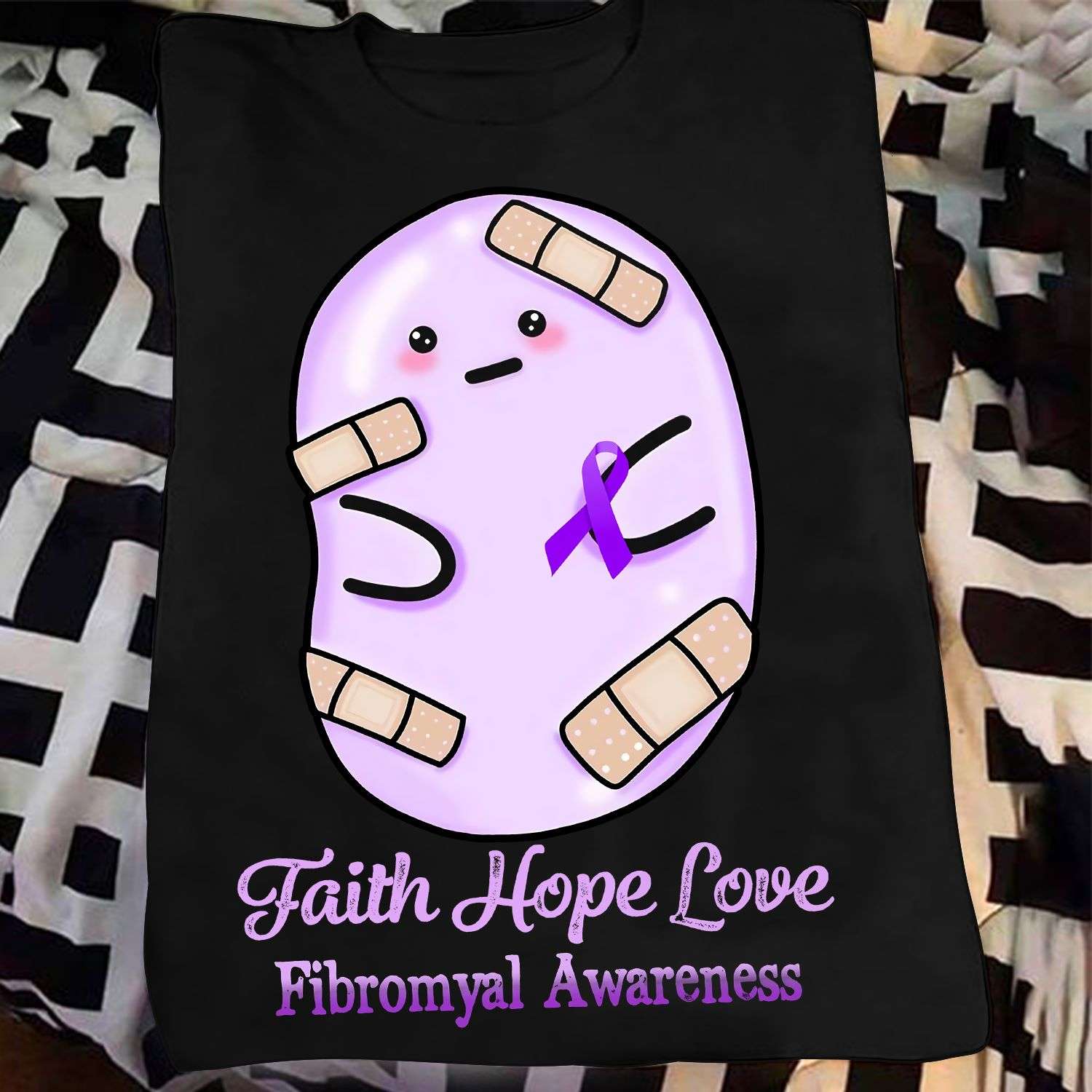 Faith hope love - Fibromyalgia awareness, hope for a cure