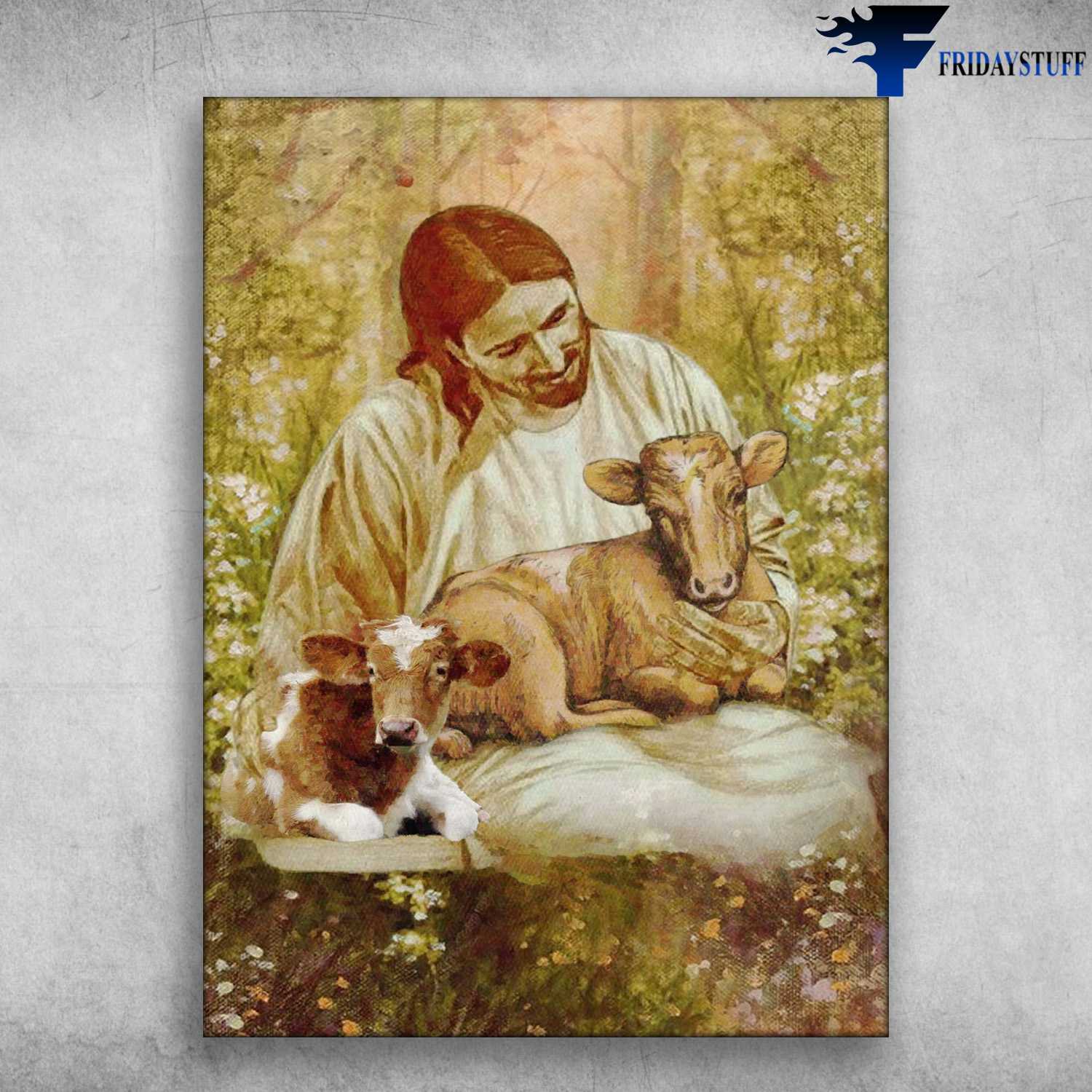 God And Baby Cow, Jesus Cattle Lover
