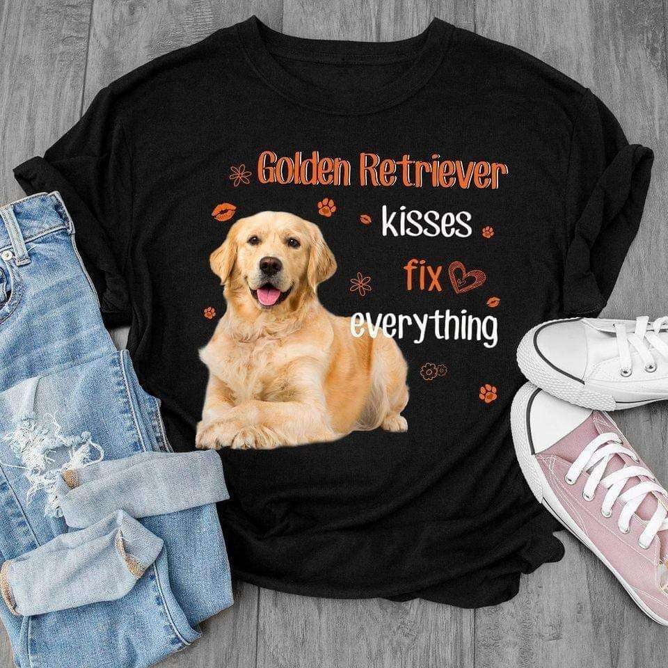 Golden retriever kisses fix everything - Golden dog lover, gift for dog person