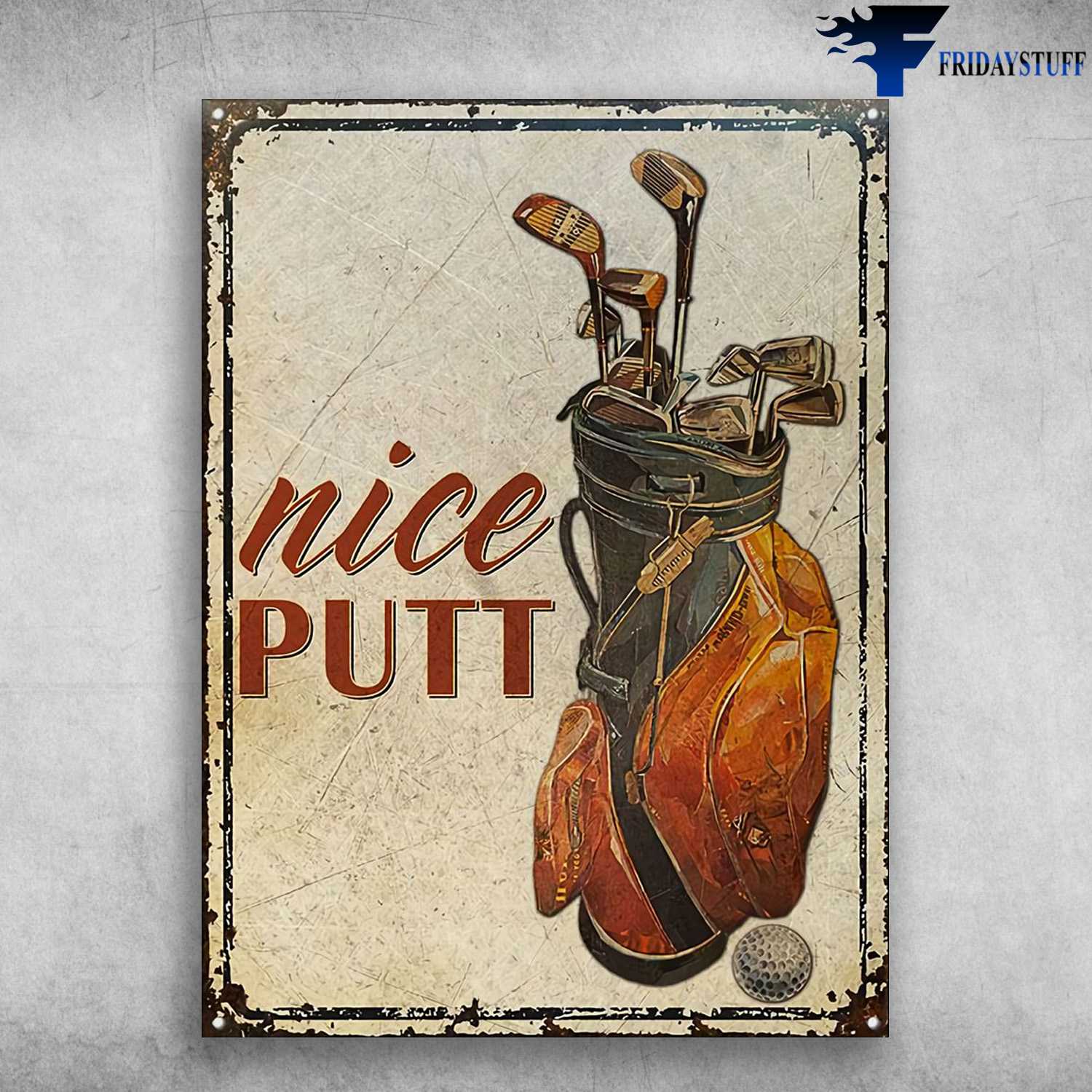 Golf Poster - Golf Lover, Nice Putt