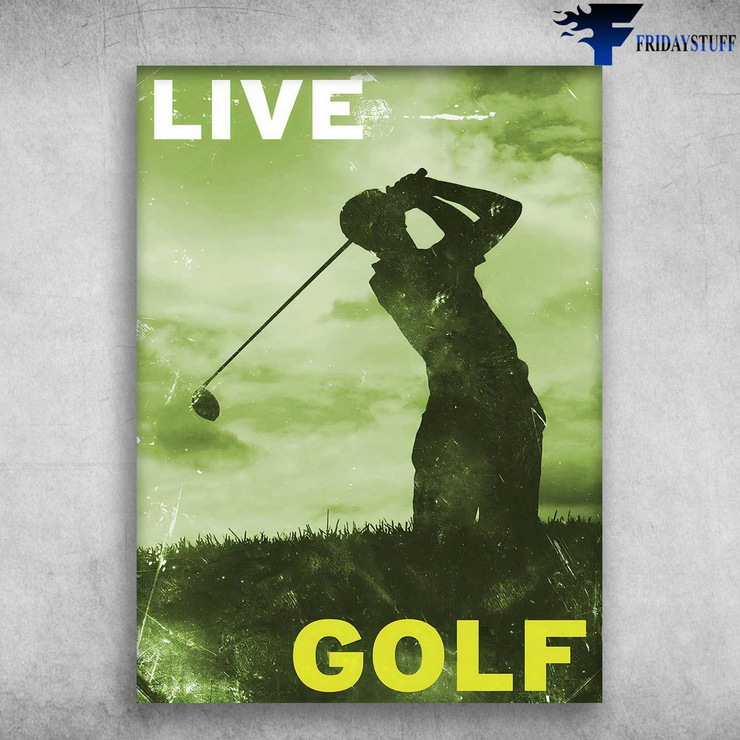 Golf Poster, Golf Player, Live Golf