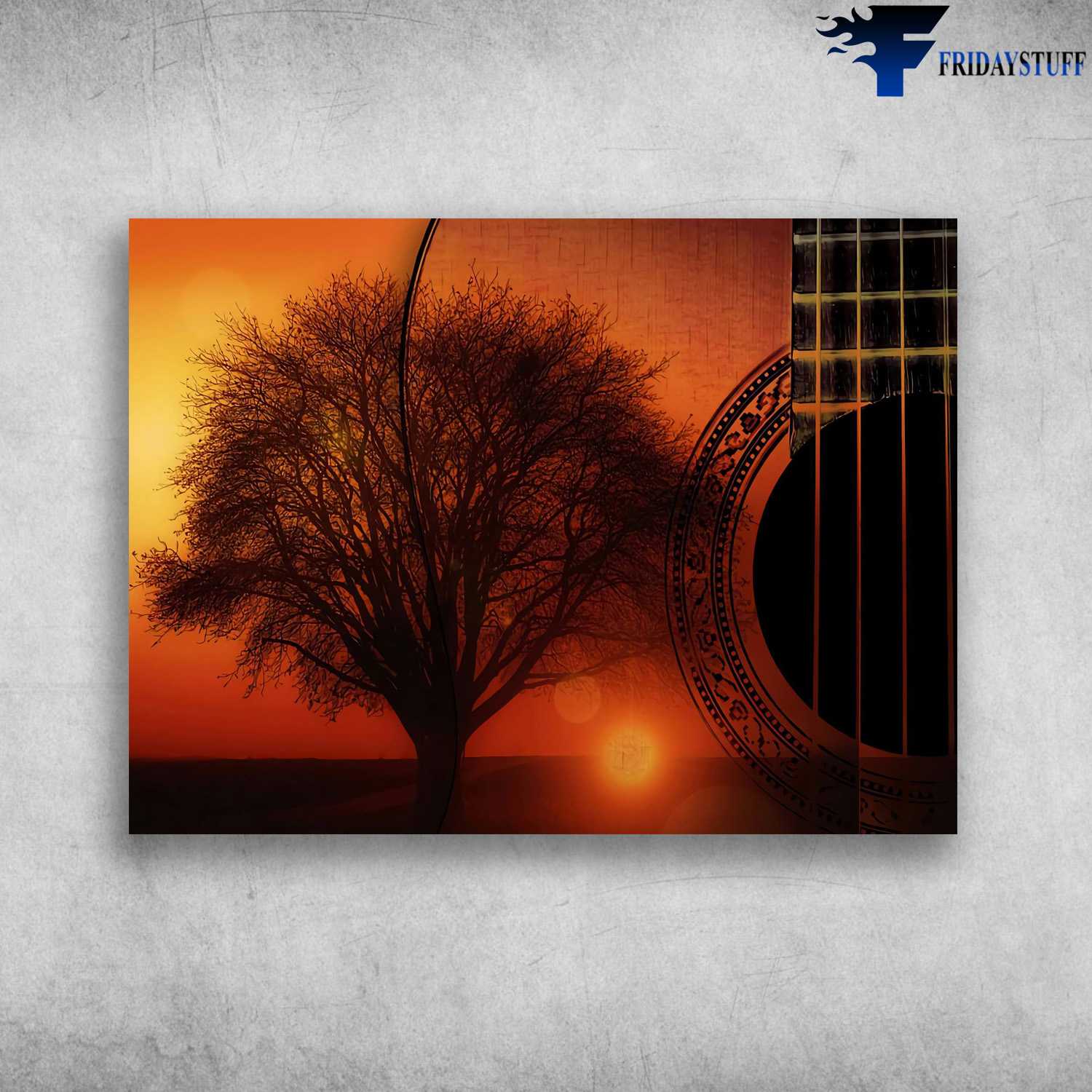 Guitar Canvas, Gift For Guitar Lover