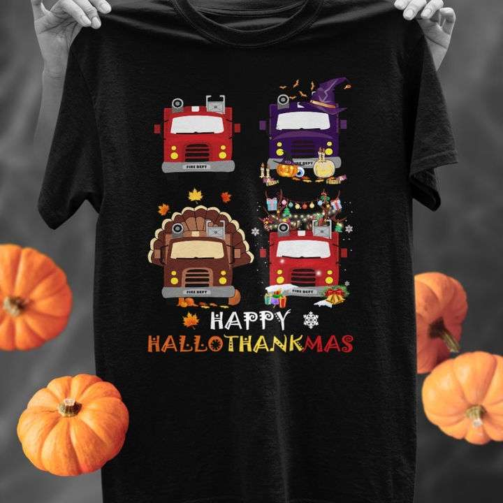 Happy HalloThankMas - Bus driver the job, Colorful bus costume
