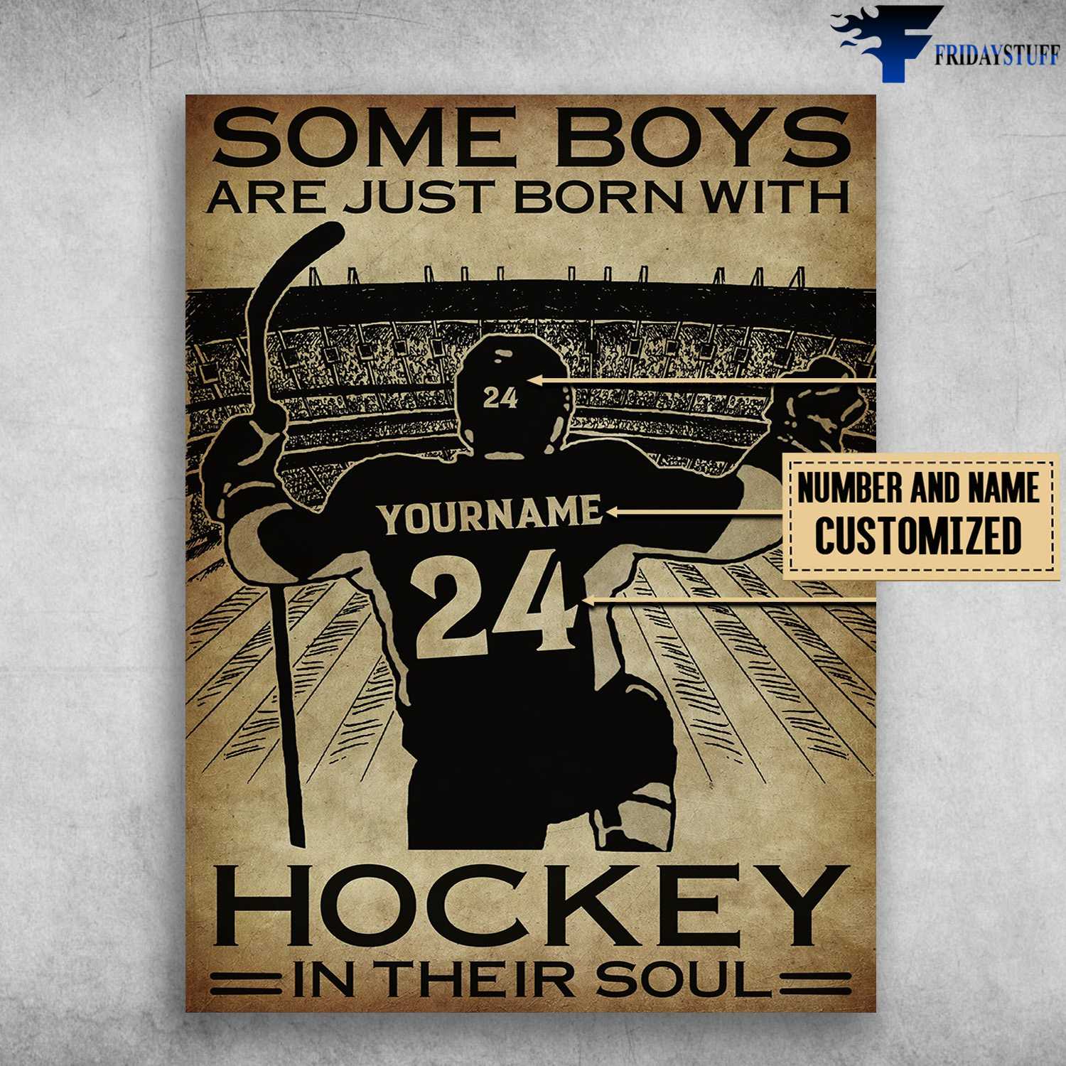 Hockey Player, Hockey Lover, Some Boys Are Just Born With, Hockey In Their Soul