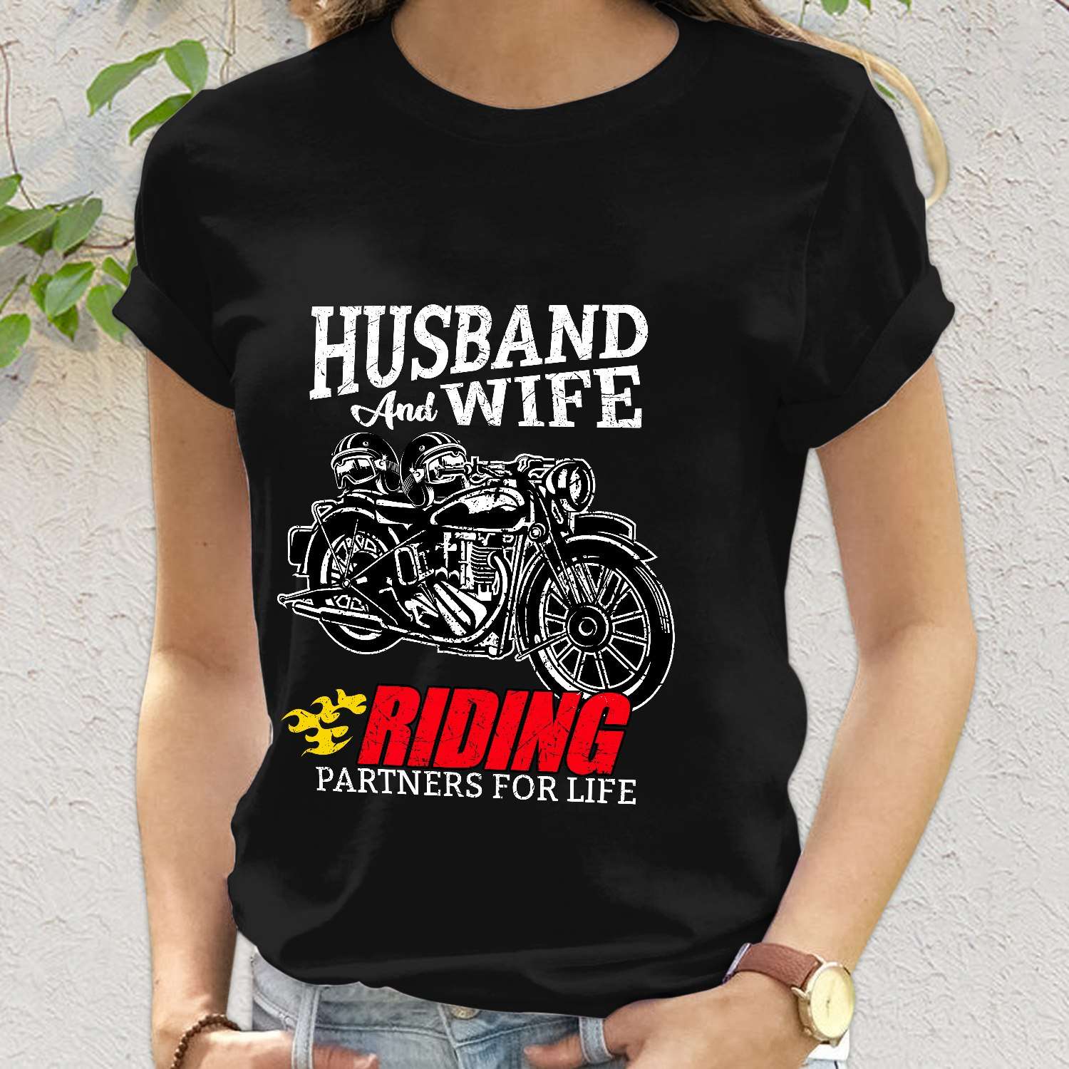Husband and wife, riding partners for life - Biker couple