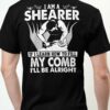I am a shearer If I learn how to fill my comb I'll be alright - Sheep shearer the job
