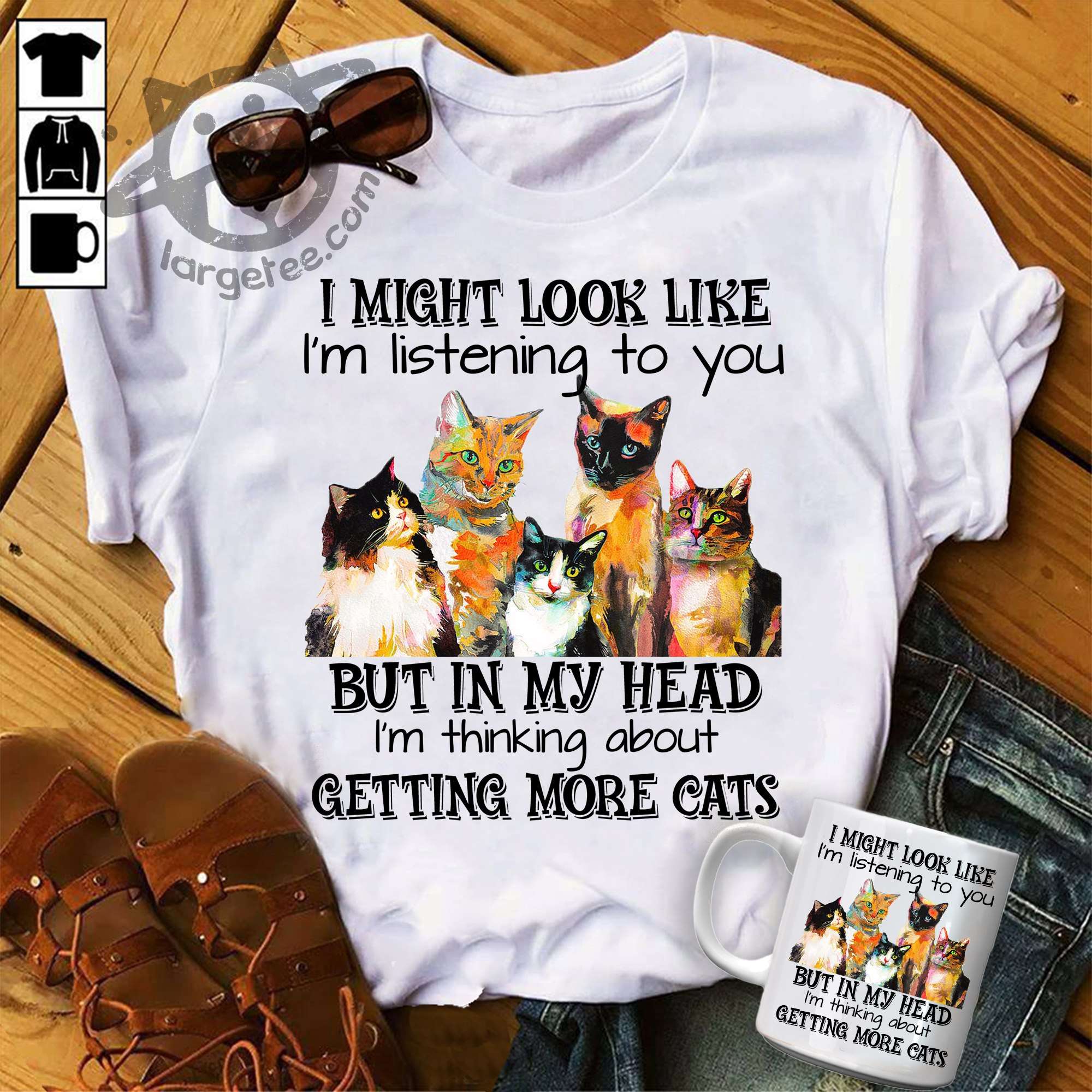 I might look like I'm listening to you but in my head I'm thinking about getting more cats
