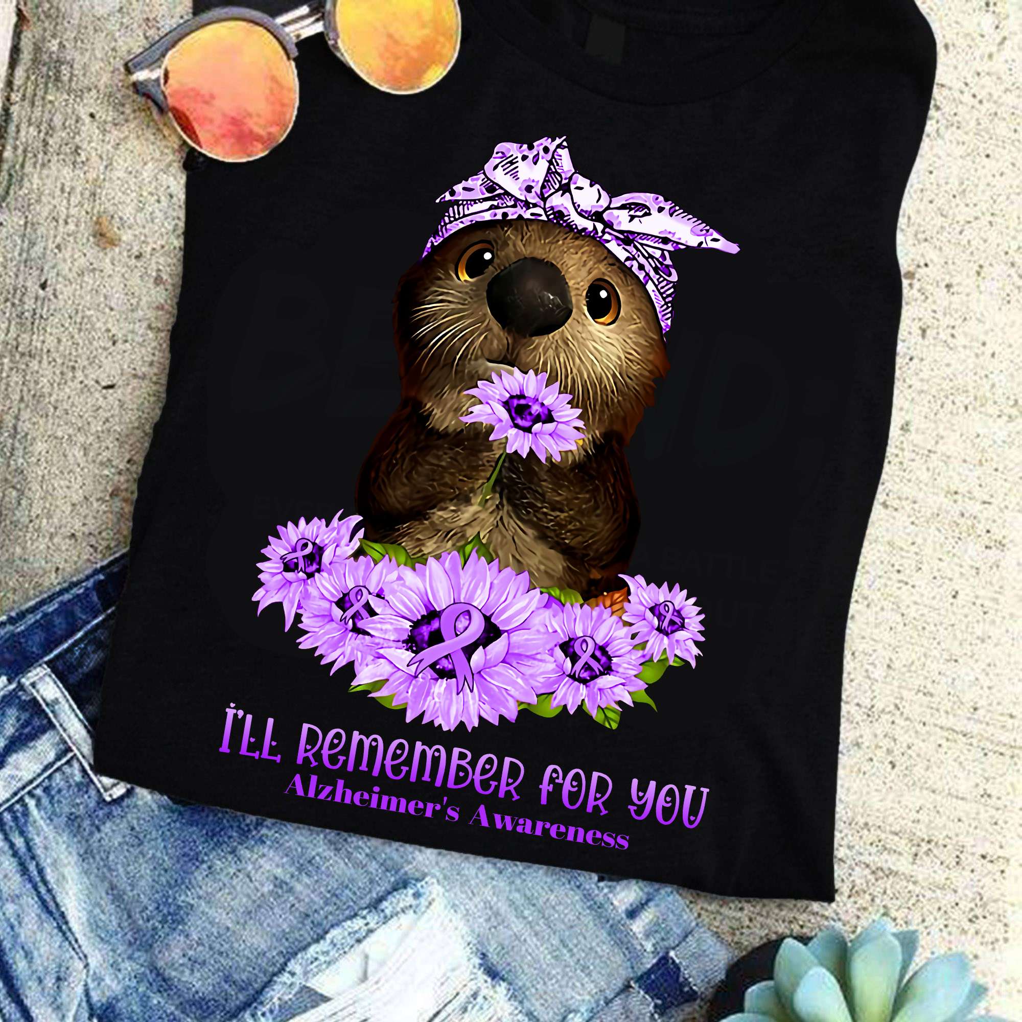 I'll remember for you - Alzheimer's awareness, gorgeous otter, otter alzheimer's awareness