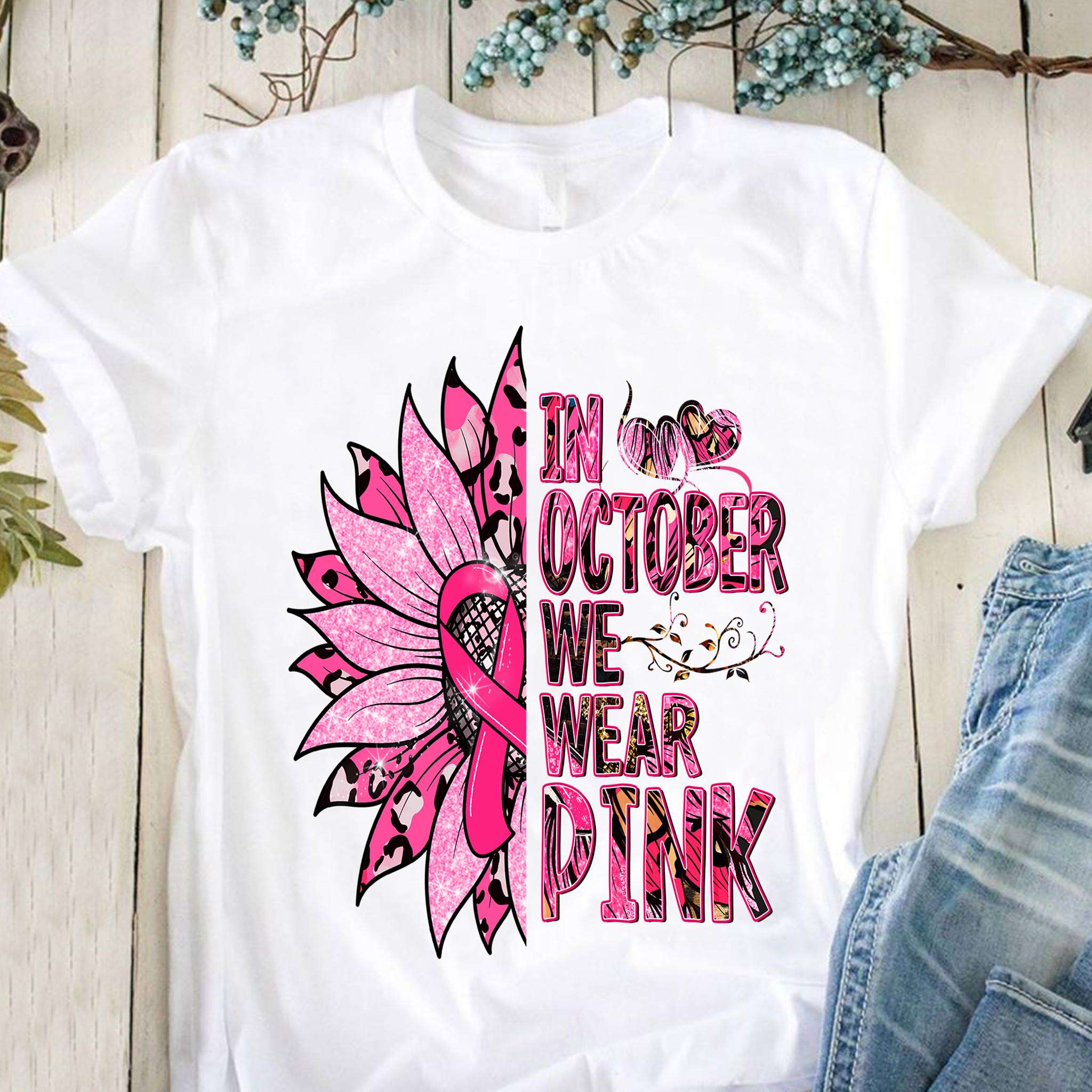 In october we wear pink - Cancer awareness month, october awareness month