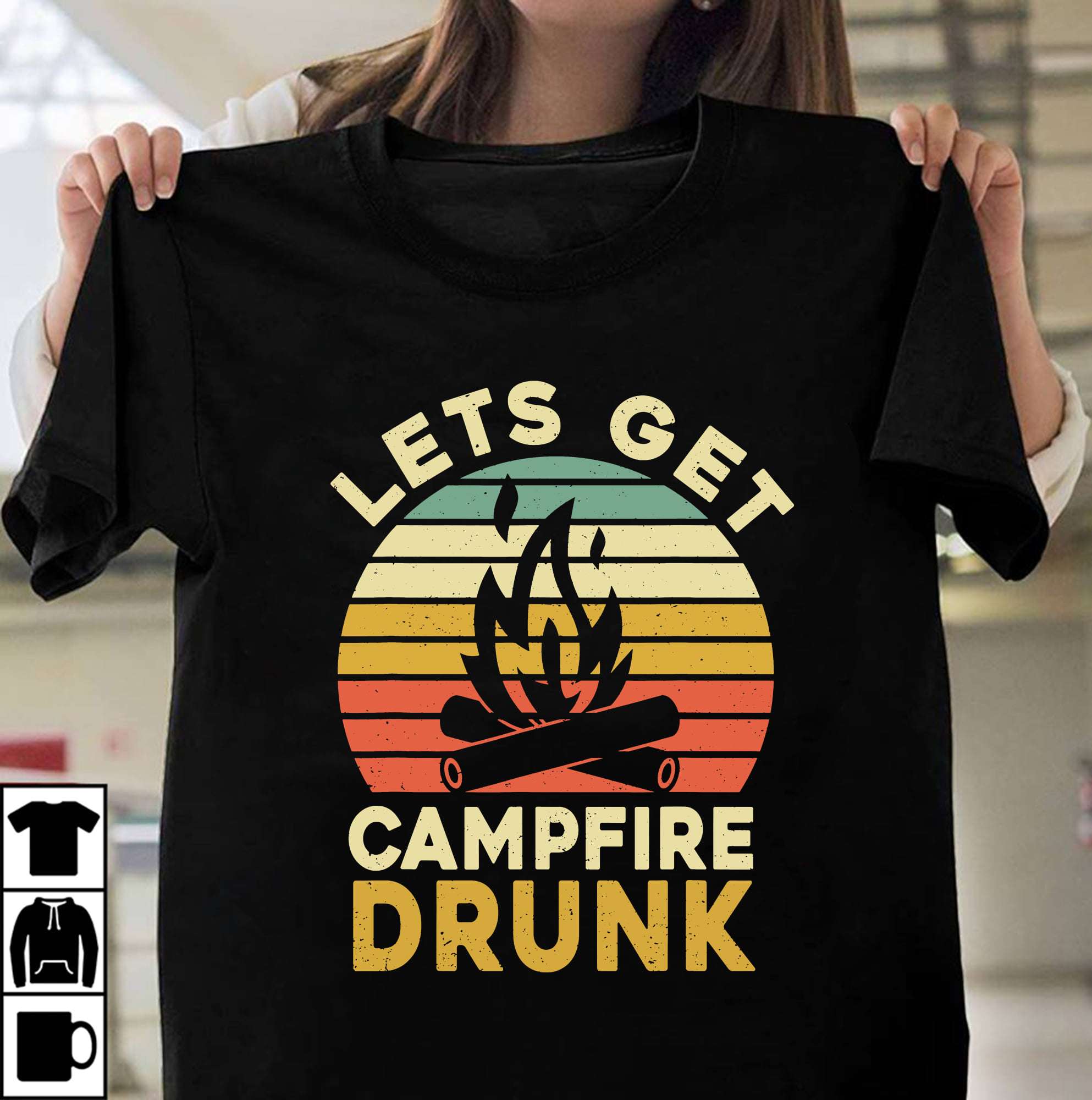 Lets get campfire drunk - Drinking while camping, drinking next to campfire