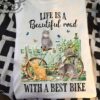 Life is a beautiful road with a best bike - Cat and bike