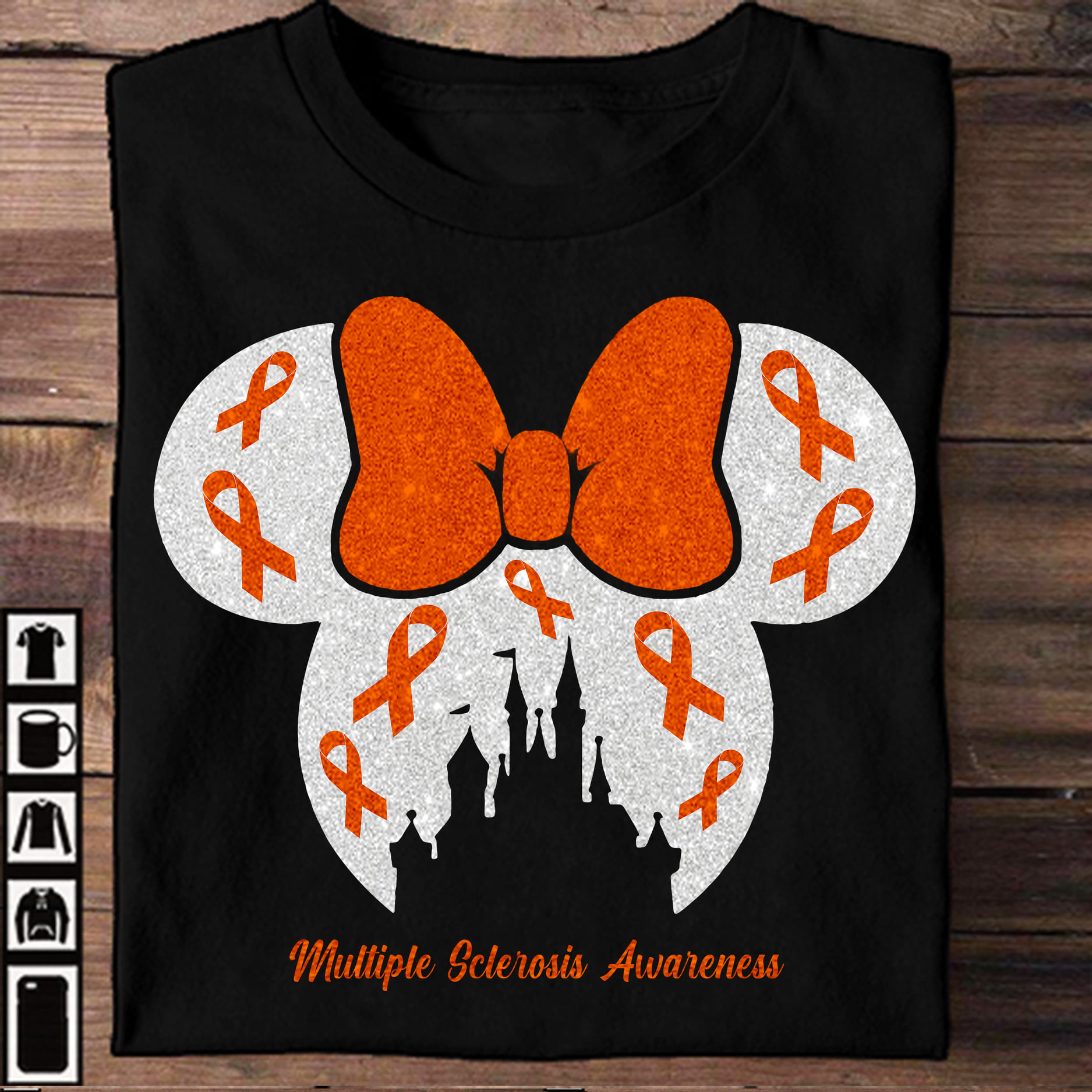 Minnie mouse ribbon - Multiple sclerosis awareness, Minnie mouse