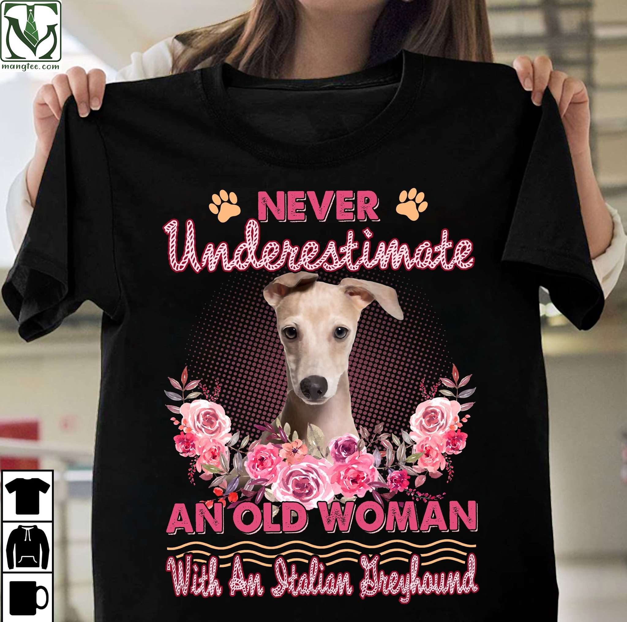 Never underestimate an old woman with an Italian greyhound - Dog lover