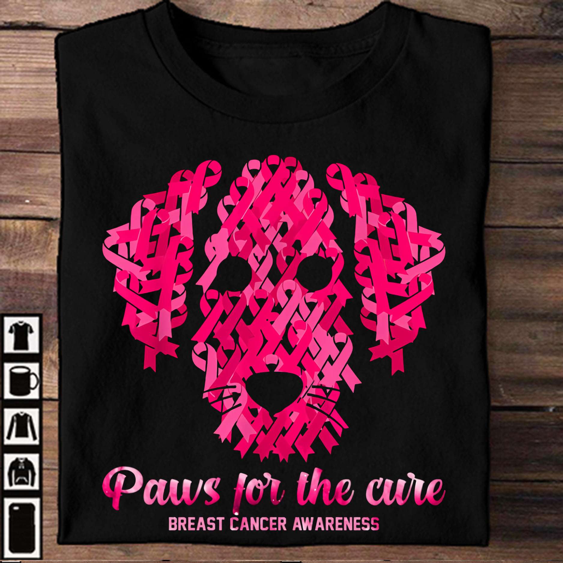 Paws for the cure - Breast cancer awareness, Dog cancer ribbon