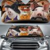 Pig Halloween, Pig Couple, Pig Auto Sun Shade
