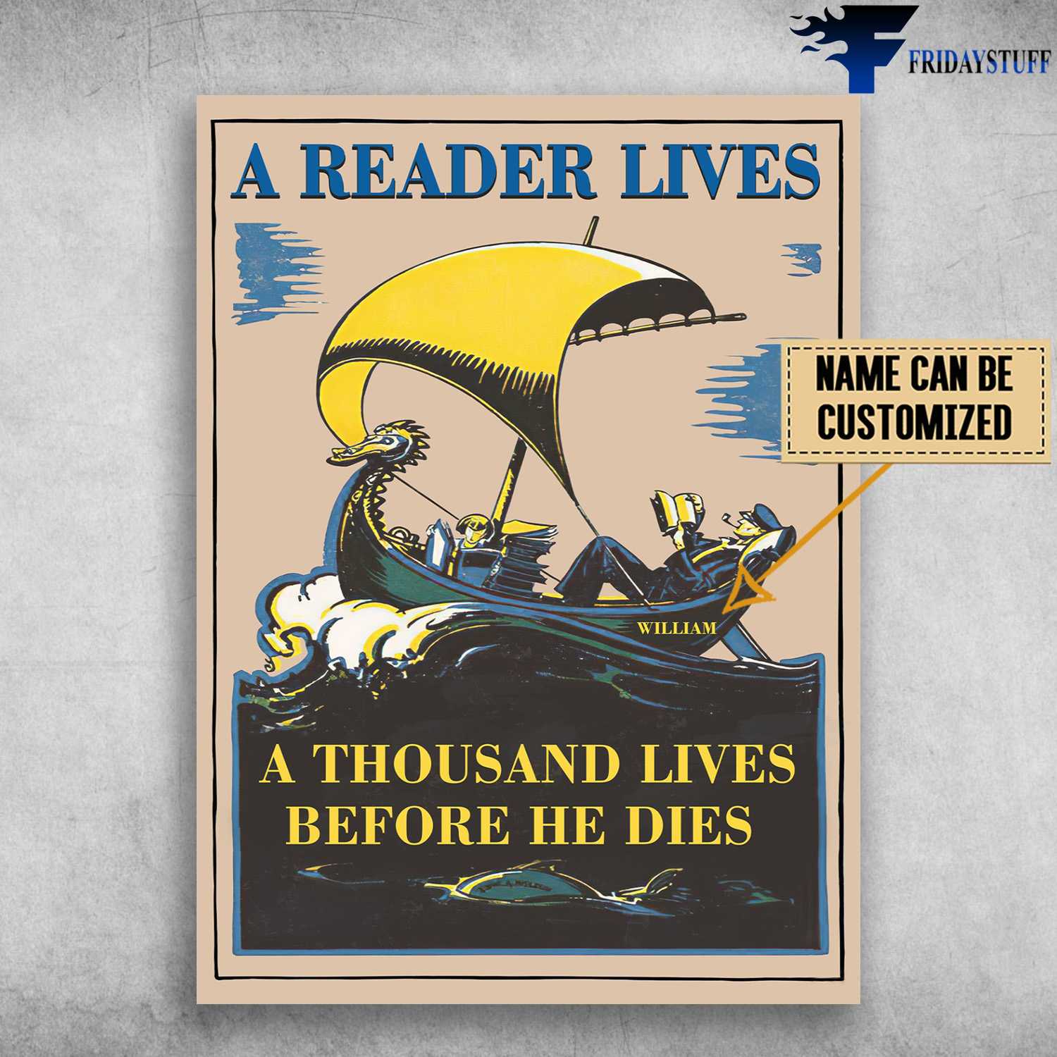 Sailot Reading, Book Lover - A Reader Lives, A Thousand Lives, Before He Die