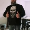 Skull barbe and tatouages - Barbe tatouages, halloween skull T-shirt