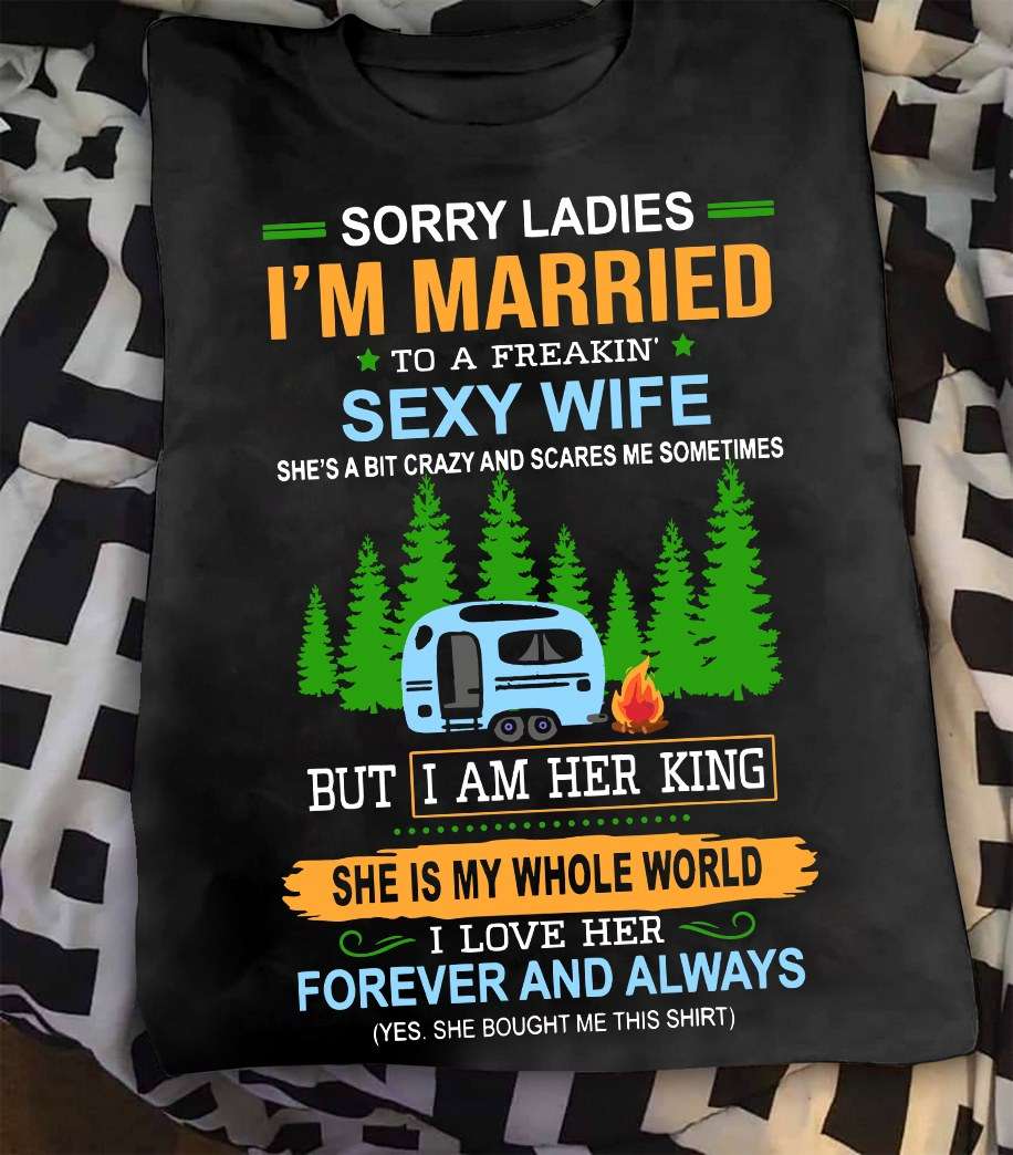 Sorry ladies I'm married to a freakin sexy wife - Husband and wife, camping partner for life