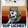 Sup liches - Skull king, skull with crown, halloween gift