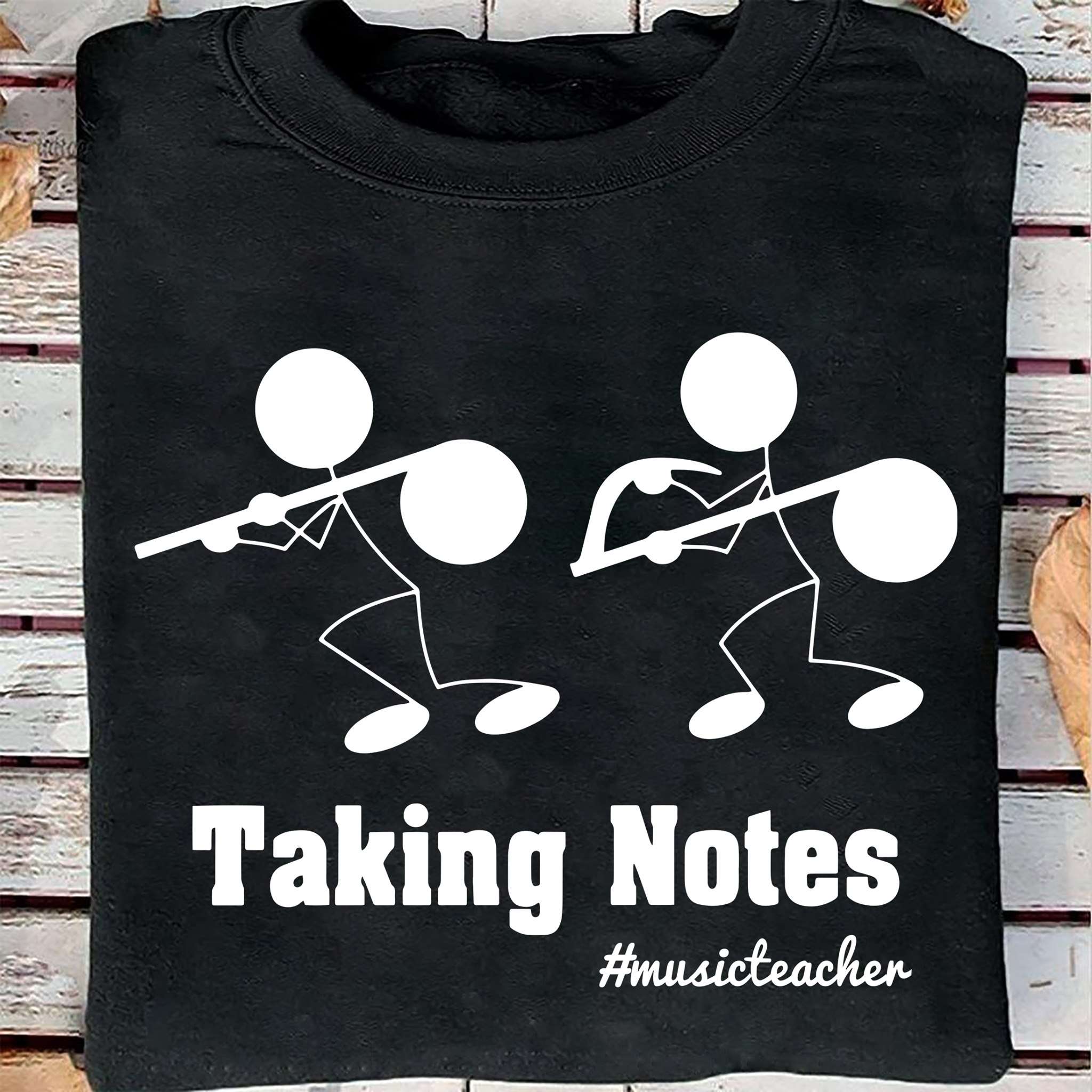 Taking notes - Music teacher, music notes taking