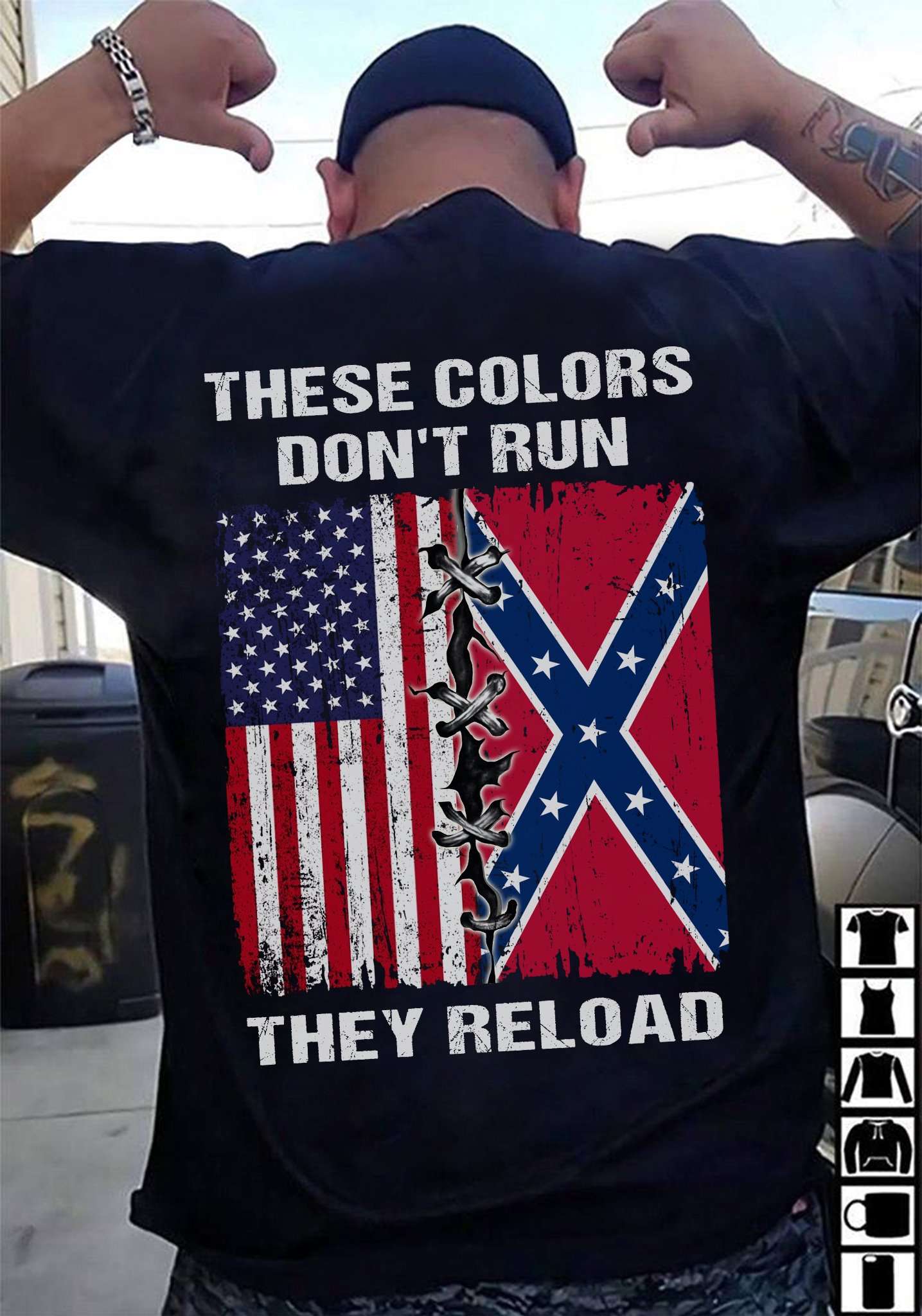 These colors don't run, they reload - America flag