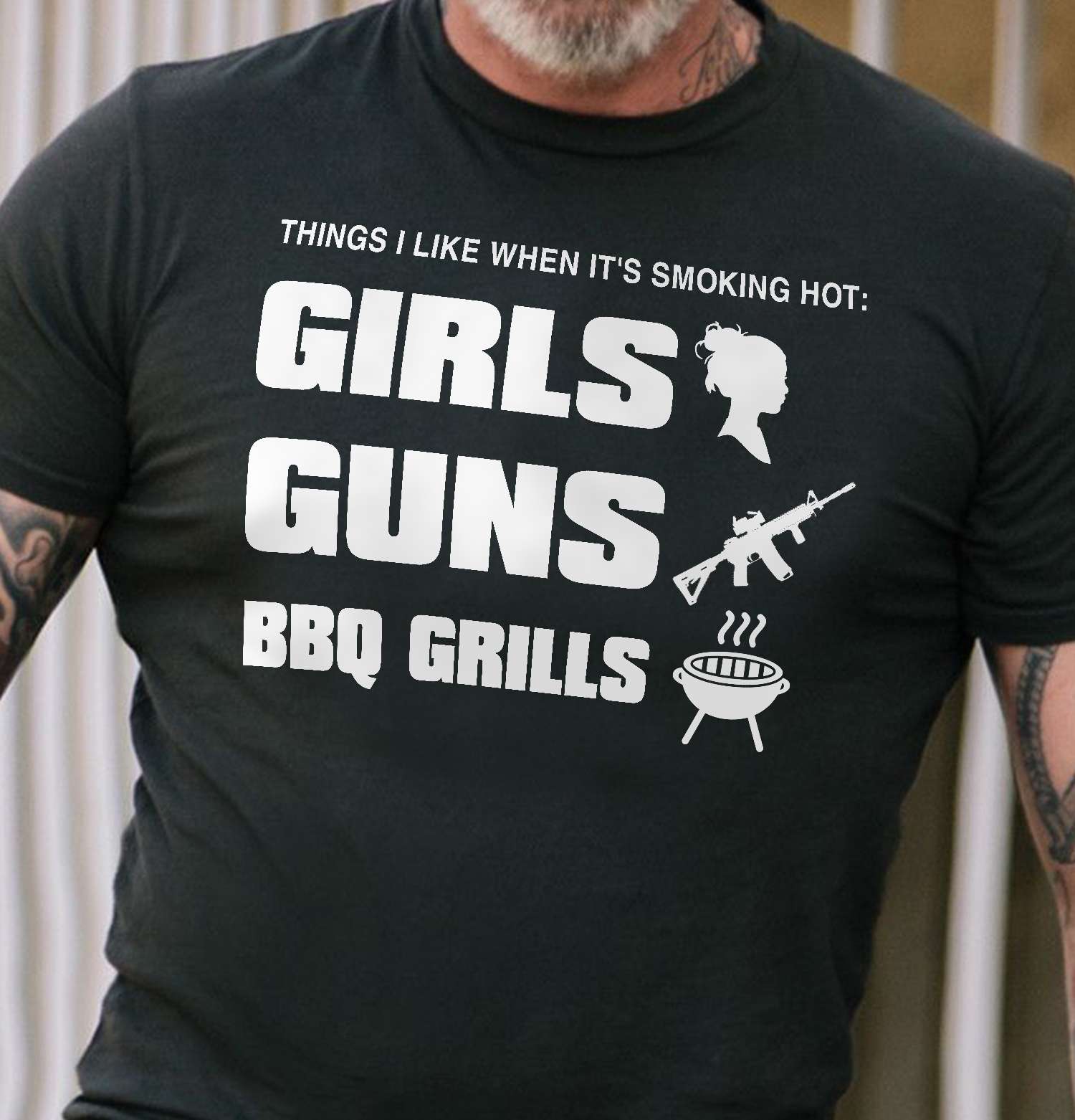Things I like when it's smoking hot - Girls guns bbq grills, girls and guns