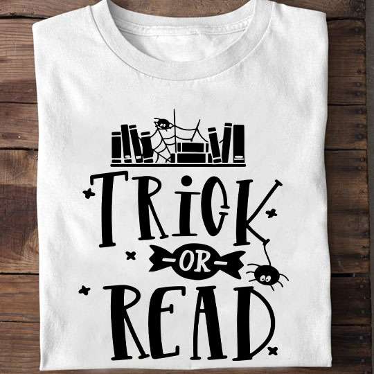 Trick or read - Trick or treat, halloween gift for bookaholic