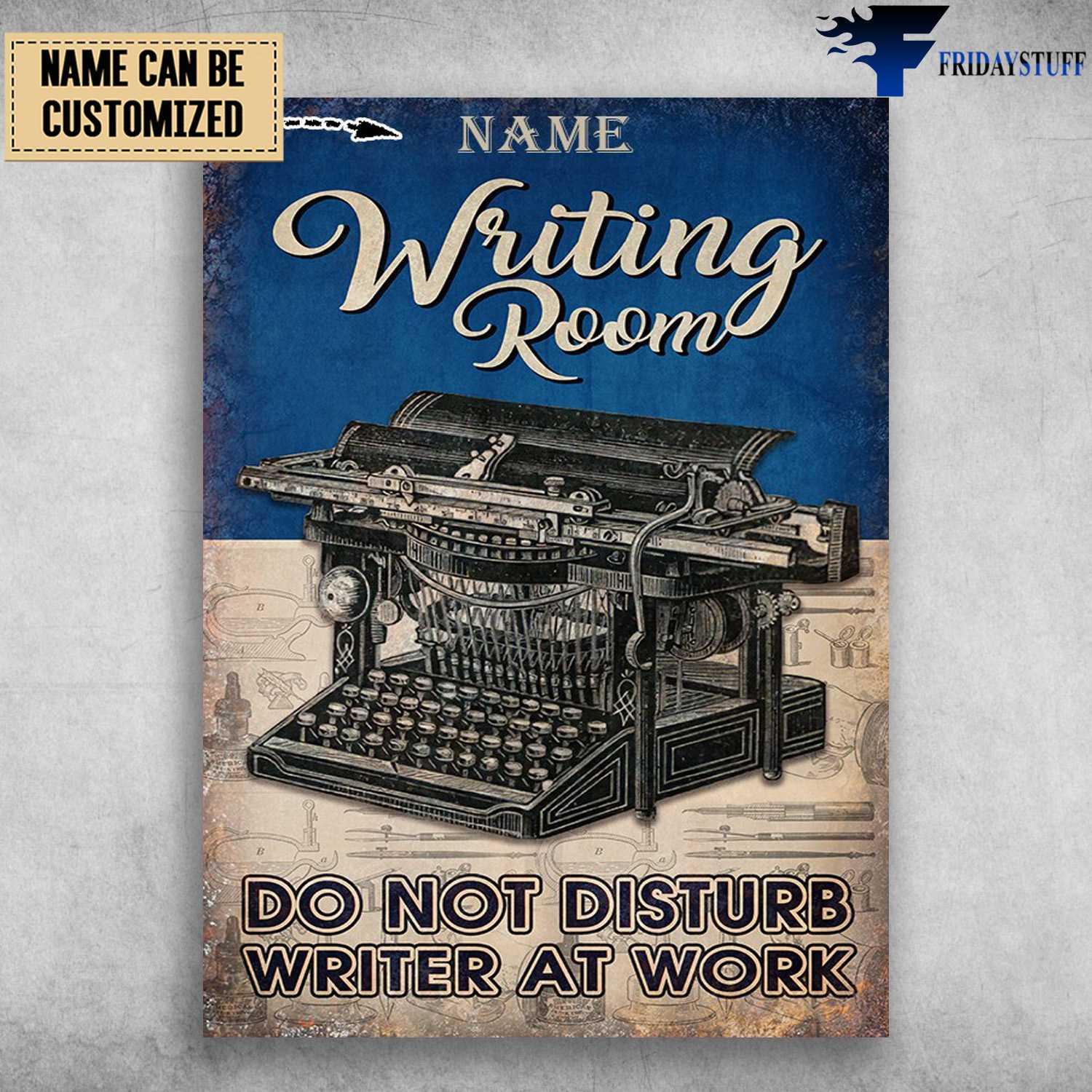 Writing Room, Do Not Disturb, Writer At Work, Office Poster