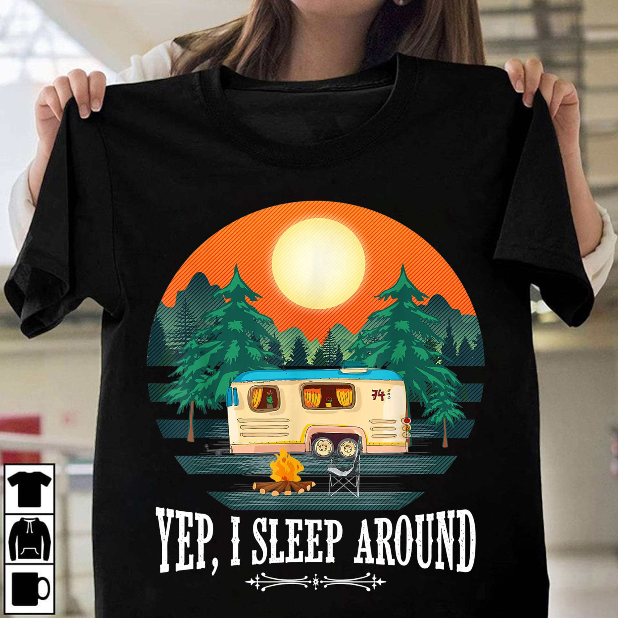 Yep, I sleep around - Sleep on the camping car, camping hippie lifestyle