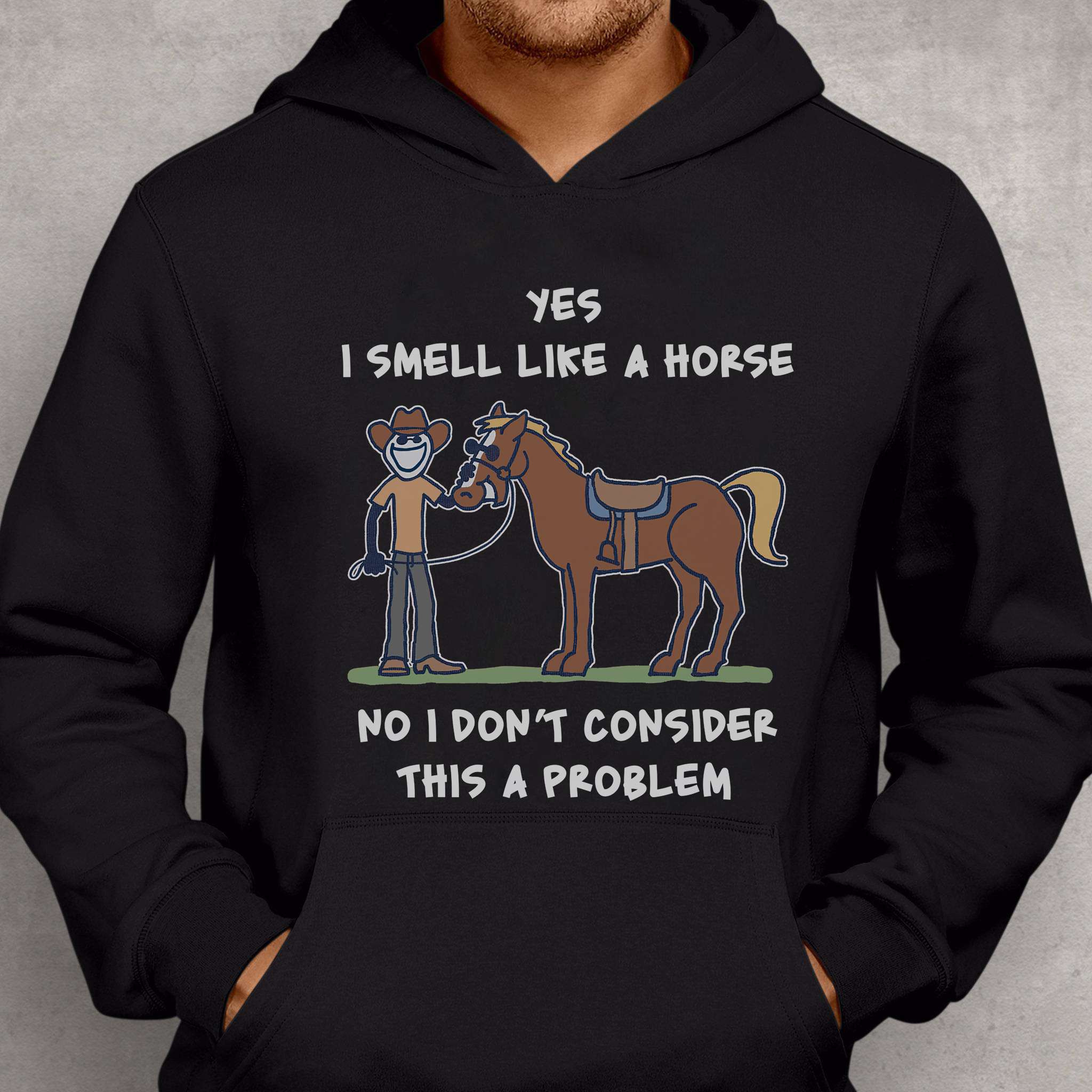 Yes I smell like a horse - No I don't consider this a problem, horse lover gift