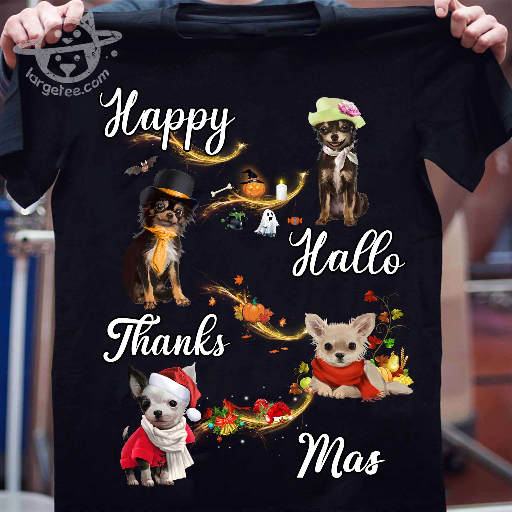 Chihuahua Christmas - Happy Hallo Thanks Mas