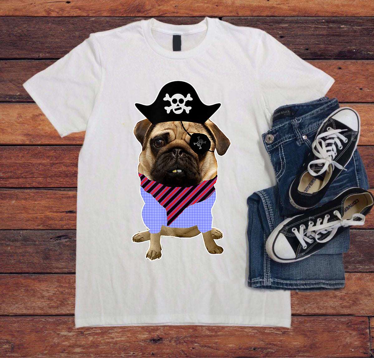 Pirate Pug - Pug Dog, Dog Lover