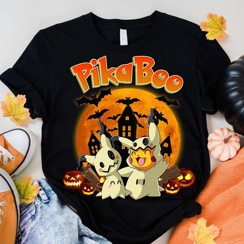 Ghost White And Pikachu, Halloween Pikachu Gift - PikaBoo