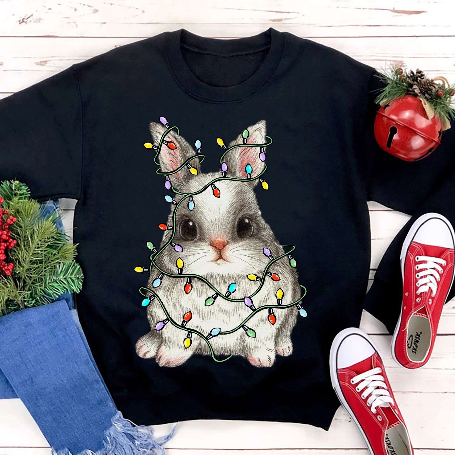 Rabbit Twinkle Fairy Lights - Christmas Rabbit, Gift Christmas