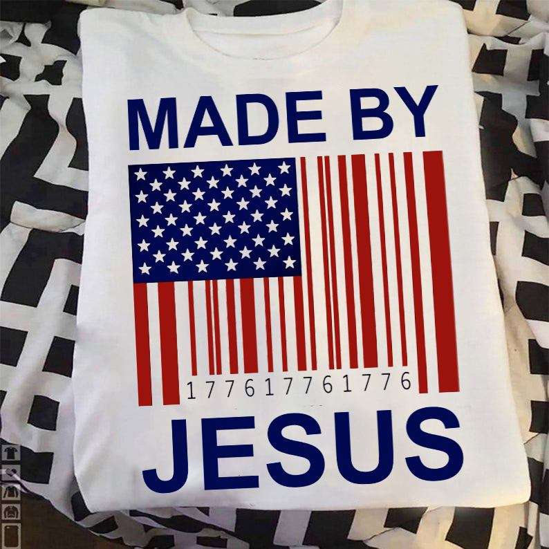 Barcode American Flag - Made By Jesus