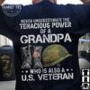 Uniform Veteran, Grandpa Veteran - Never underestimate the tenacious power of a grandpa who is also a US veteran