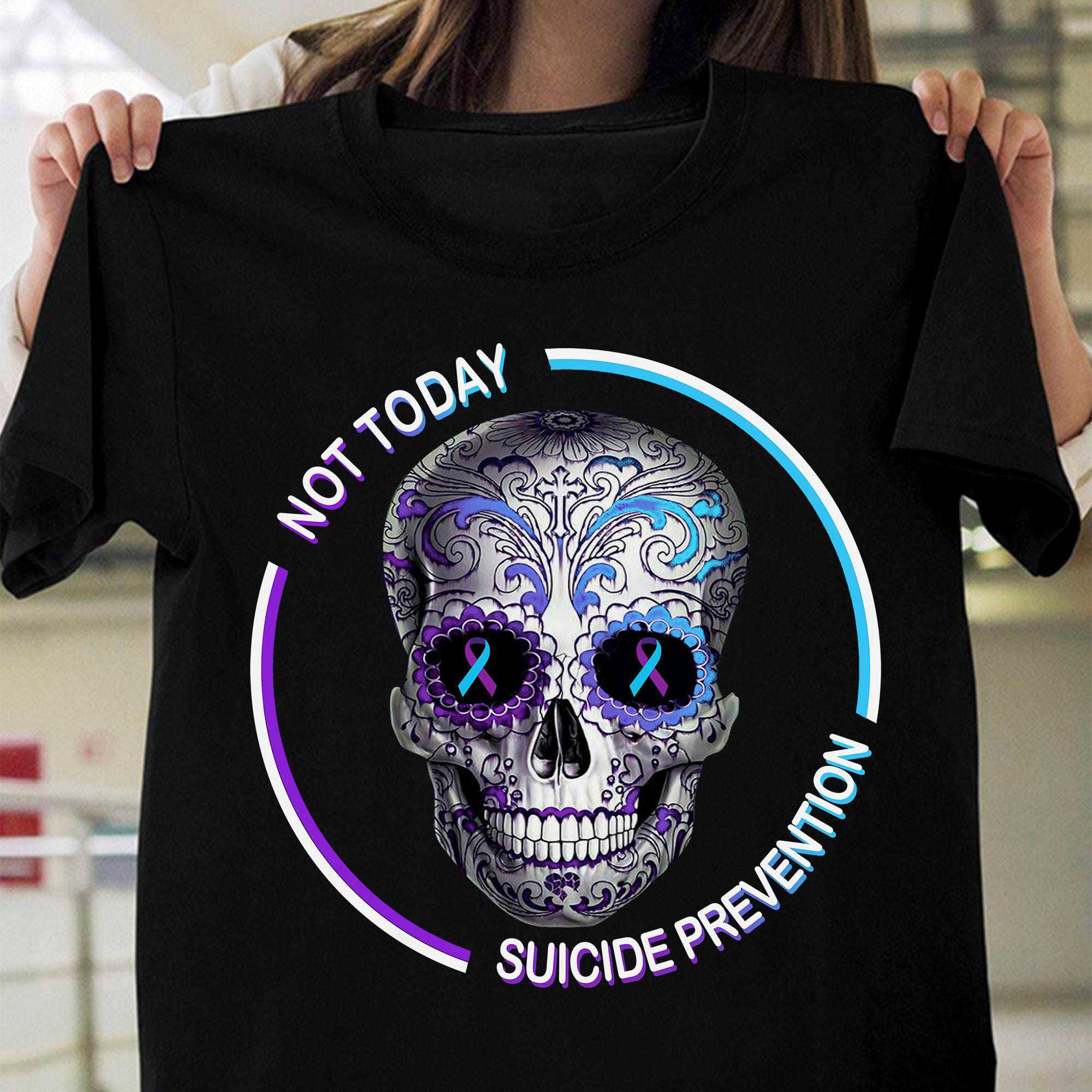 Tattoo Skull, Suicide Awareness - Not today Suicide Awareness