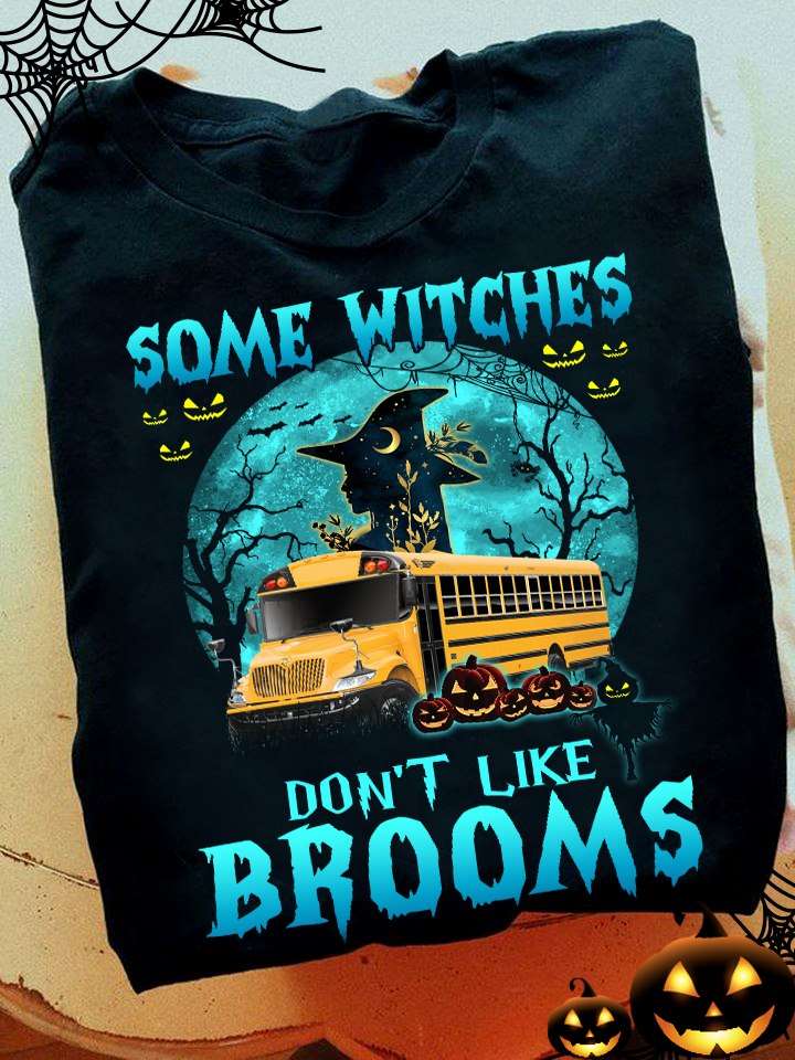 Moon Witch School Bus, Halloween Costume - Some witches don't like brooms