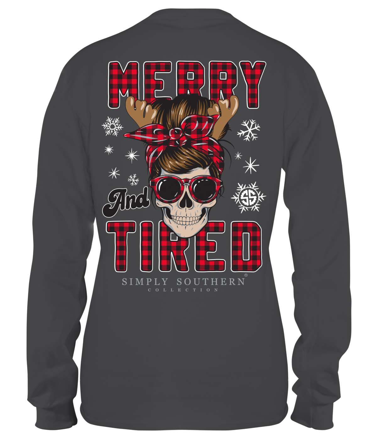 Reindeer Skull Woman - Merry and tired simply southern collection