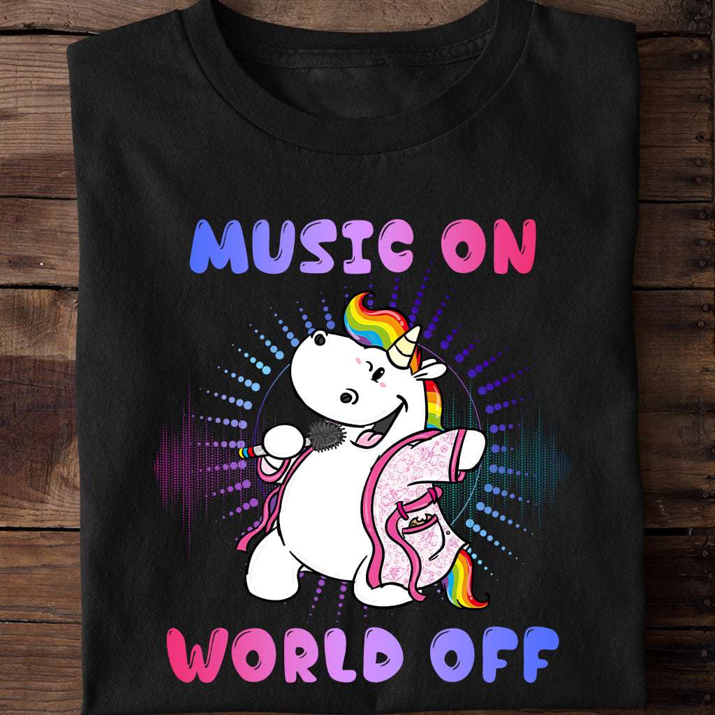 Unicorn Singing, Unicorn Wear Pajama - Music on world off