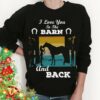 Girl Love Horse, The Horse Tees Gifts - I love you to the barn and back