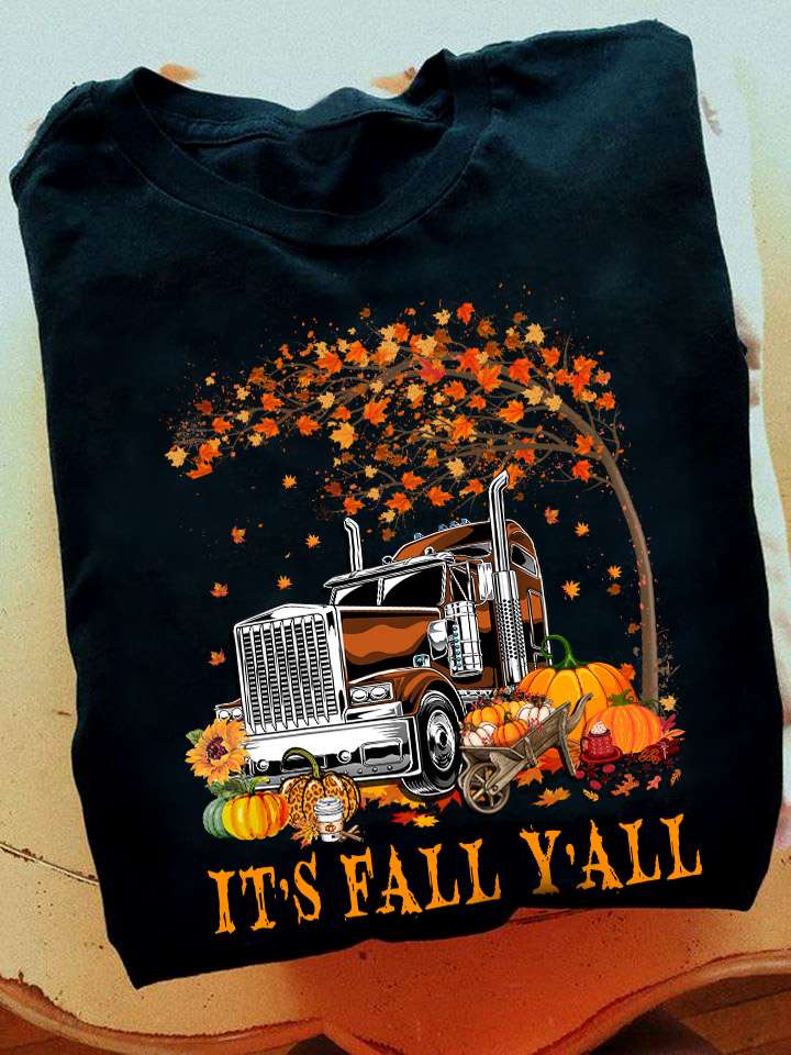 Truck And Pumpkin, Fall Season - It's fall y'all