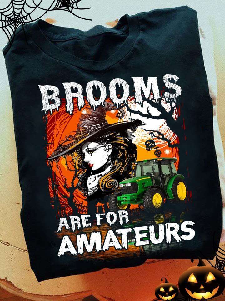 Halloween Witch Tractor - Brooms are for amateurs