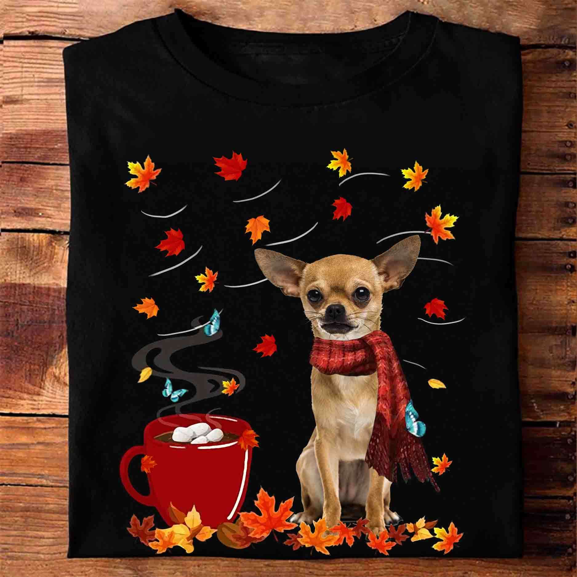 Chihuahua Coffee - Fall Leaves, Fall Season