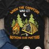 When the campfire was lit nothing else matters - Camping on the mountain