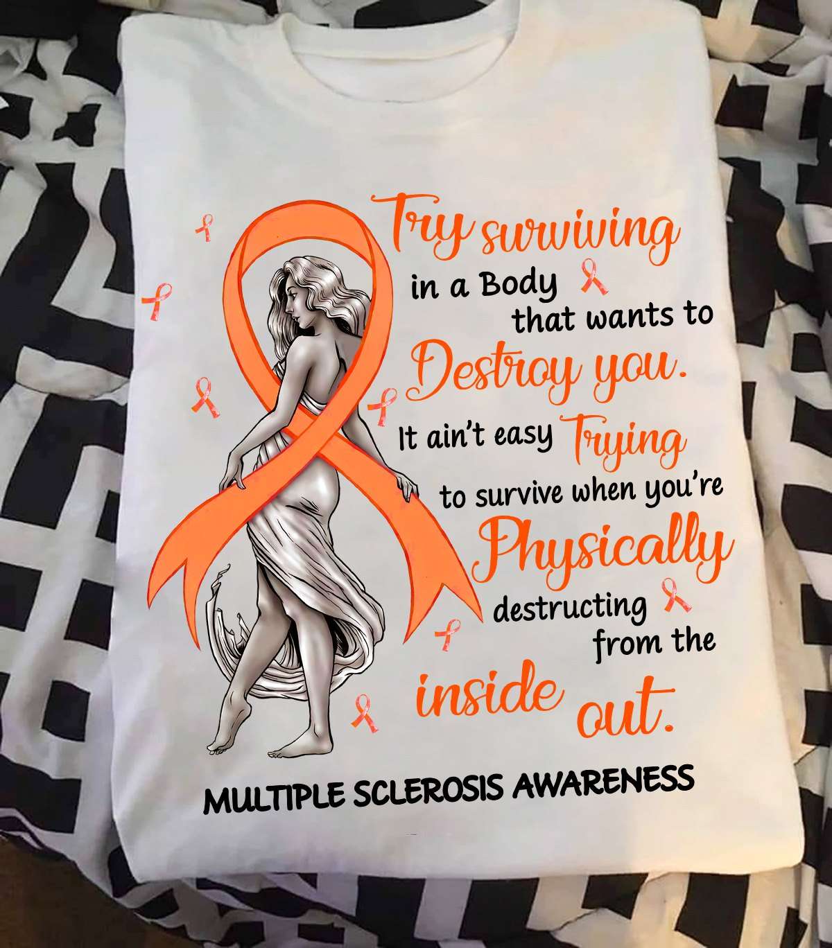 Multiple Sclerosis Woman - Try surviving in a body that wants to destroy you
