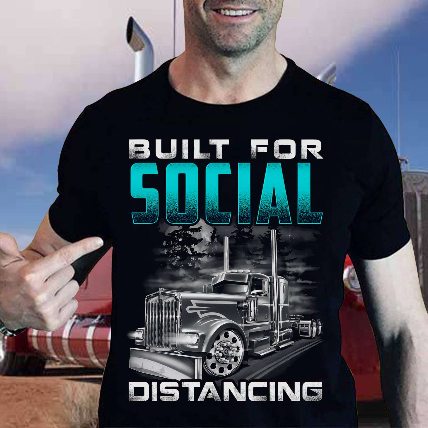 Truck in the darkness - Built for social distancing