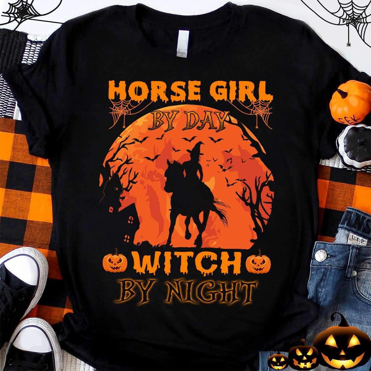 Witch Ride Horse, Halloween Night