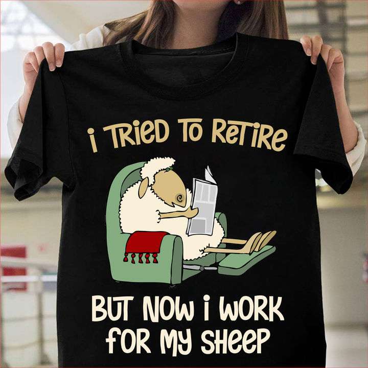 Sheep read the paper - I tried to retire but now i work for my sheep