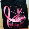 Dragonfly Breast Cancer Ribbon - Faith hope love breast cancer awareness